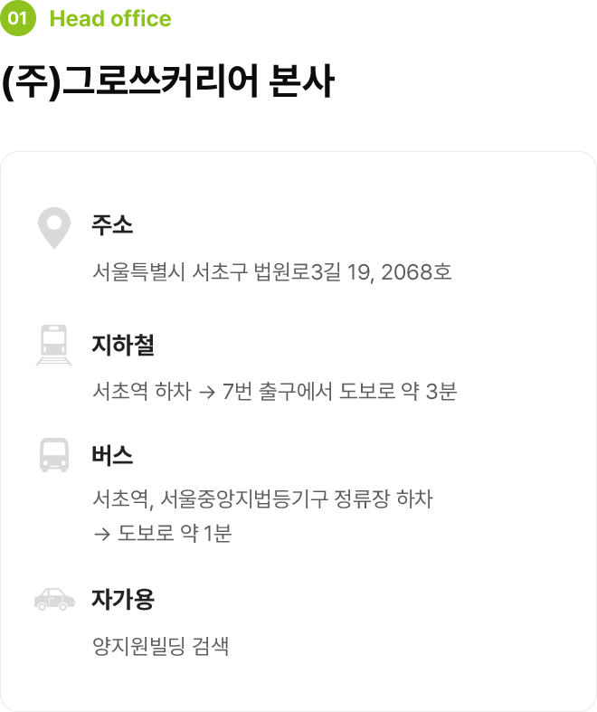 그로쓰커리어 본사