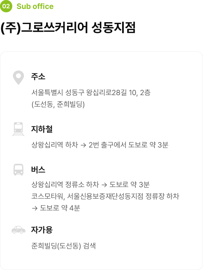 그로쓰커리어 성동지점